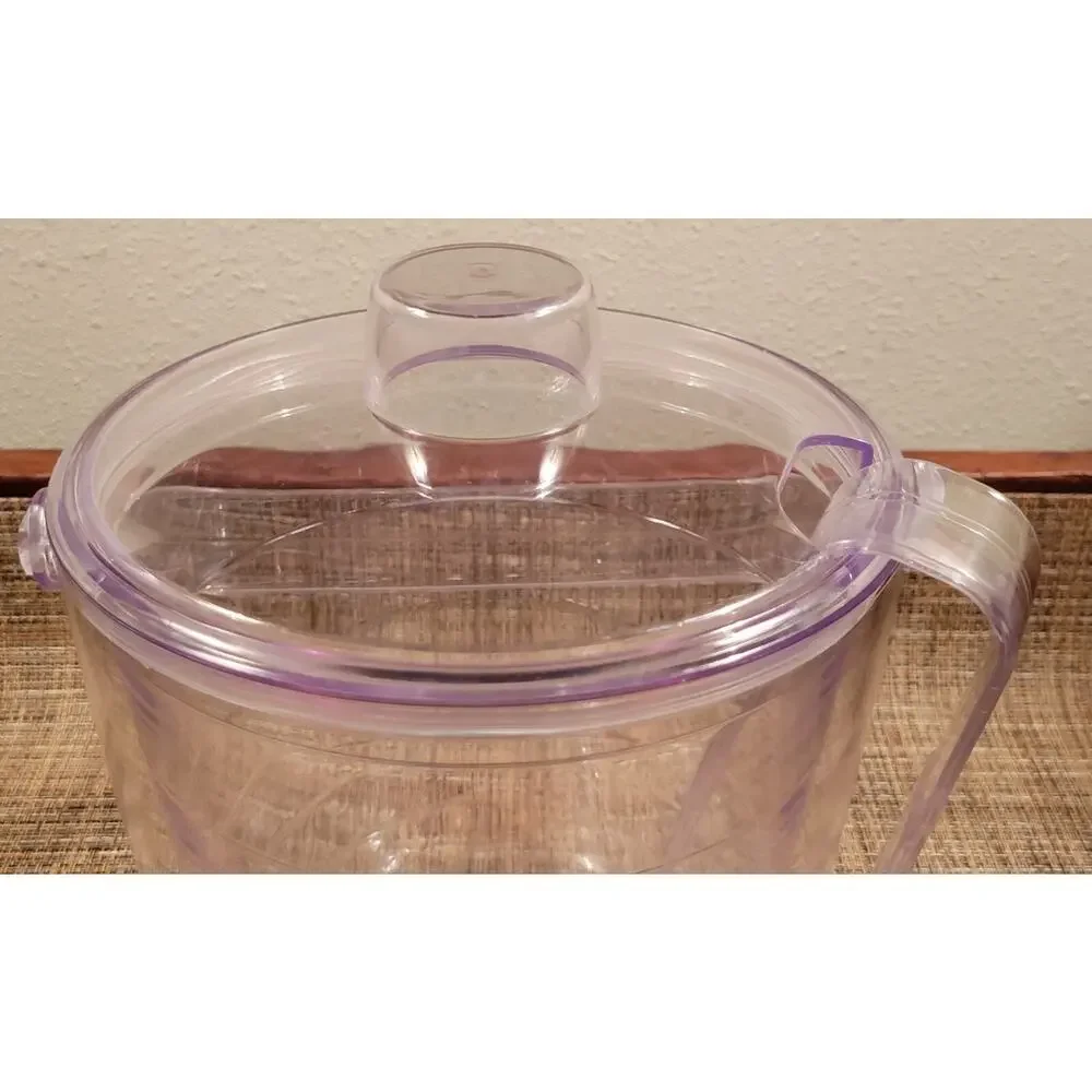 TERVIS Ice Bucket 2.5 qt Clear with Tongs and Handle